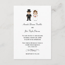Novia & Groom - Invitación a la boda 3x5
