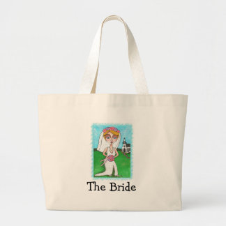 Novia hermosa - la bolsa de asas del día de boda