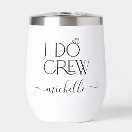 Novia I Do Crew Custom Name Boda Ring