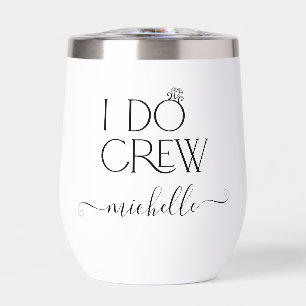 Novia I Do Crew Custom Name Boda Ring