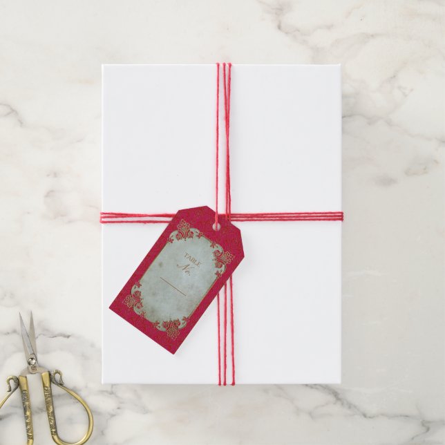 Novia india - Etiqueta de regalo (Con cuerda)