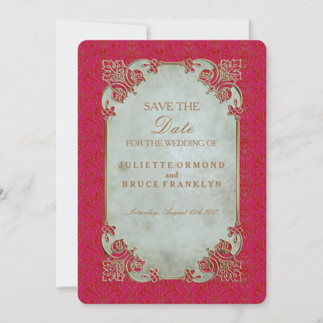 Novia india - Tarjeta de invitación (Anverso)
