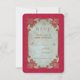 Novia india - Tarjeta de invitación RSVP