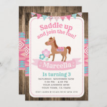 Novia, Invitación a cumpleaños de caballo
