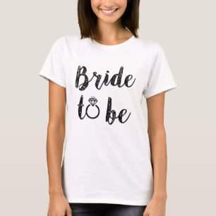 Novia para ser camiseta de la cabeza de cosecha de