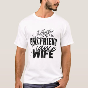 Novia Prometida Esposa Camiseta Divertida de Boda
