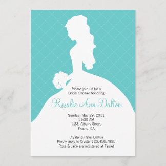Novia Silhouette - Invitación a la ducha nupcial (