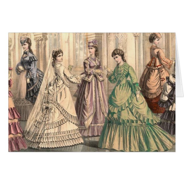 Novia victoriana y asistentes (Anverso (Horizontal))