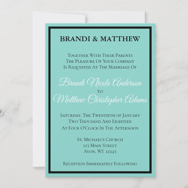 Novia y co-Boda Suite Ceremonia moderna (Anverso)