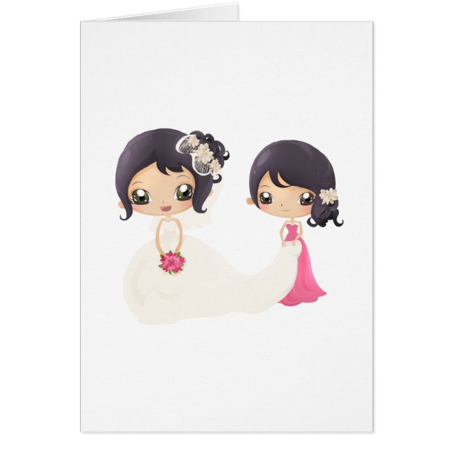 Novia y criada del honor (Frente)