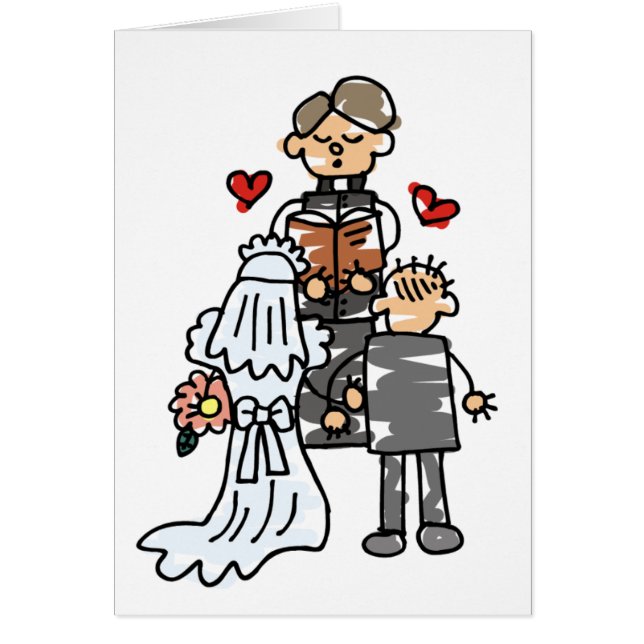 Novia y Groom durante la ceremonia (Frente)