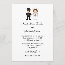 Novia y Groom - Invitación a la boda