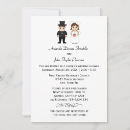 Novia y Groom - Invitación a la ducha de la pareja