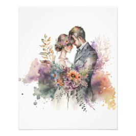 novia y novio con delicada foto ampliación