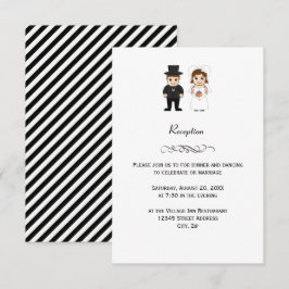 Novia y Novio - Invitación a la Recepción de Boda