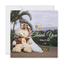 Novia y Novio Románticos Gracias Boda