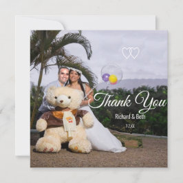 Novia y Novio Románticos Gracias Boda