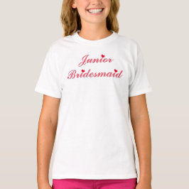 Noviaria júnior ducha ducha Boda camiseta arriba