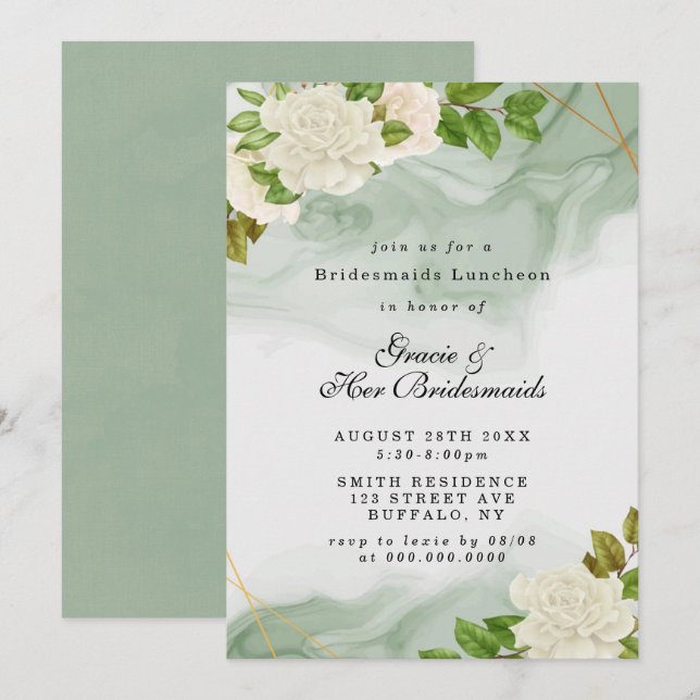 Novias de las Rosas Blancas Verdes invitan al almu (Anverso / Reverso)