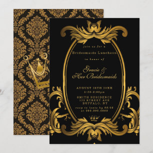 Novias reales de oro negro invitan al almuerzo