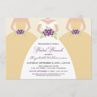 Novias y damas de honor Invitación a Brunch nupcia
