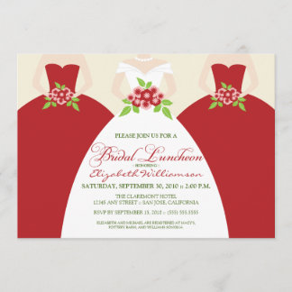 Novias y damas de honor Invitación a la celebració