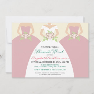 Novias y damas de honor Invitación a un brunch nup