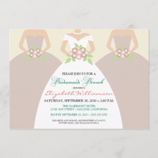 Novias y damas de honor Invitación a un brunch nup