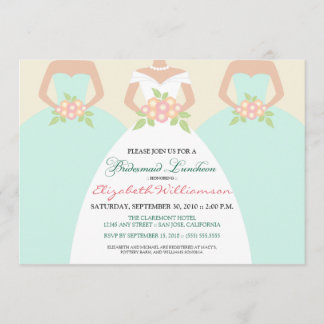 Novias y damas de honor Invitación al almuerzo nup