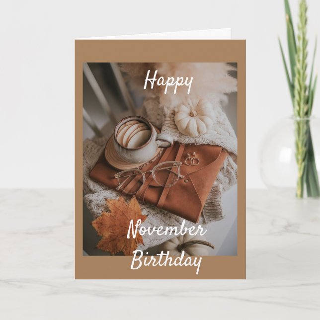 NOVIEMBRE *CUADRO DE CUMPLEAÑOS DESEA* TARJETA DE  (Anverso)