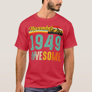 Noviembre de 1949 Vintage de la camiseta de regalo