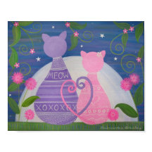 Noviembre Dulce - 8x10 Gatitos enamorados Arte par