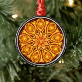 Noviembre Ornamento de Birthstone Topaz Mandala
