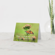 Noviembre Tarjeta de cumpleaños Monarch Butterfly