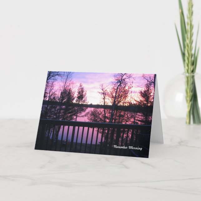 Noviembre Tarjeta de la Mañana (Anverso)