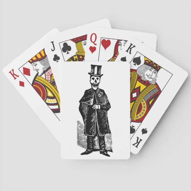 Novio Esqueleto - Cartas de Poker (Reverso)