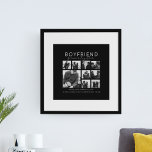 Novio Juntos Por Siempre Collage de fotos<br><div class="desc">Los recuerdos hacen los mejores regalos, las novias y los novios amarán esta imagen meditada y moderna, para día de San Valentín, cumpleaños, aniversario y cualquier otra ocasión especial. La impresión incluye 9 fotos, el texto de la plantilla 'NOVIO, PARA SIEMPRE JUNTOS', sobre un fondo negro en un lado y...</div>