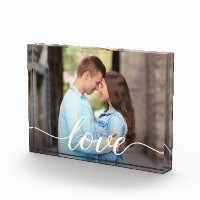 Novio personalizado y foto de novia guión de amor