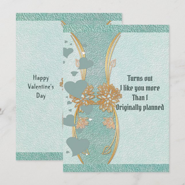 Novio romántico Verde azulado Blue Floral Vase Val (Anverso / Reverso)