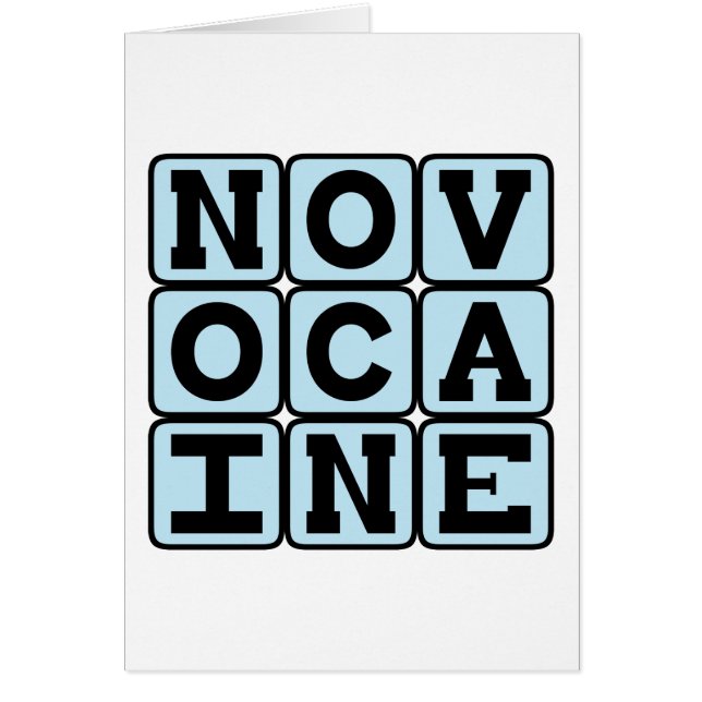 Novocaína, Anestesia dental (Frente)