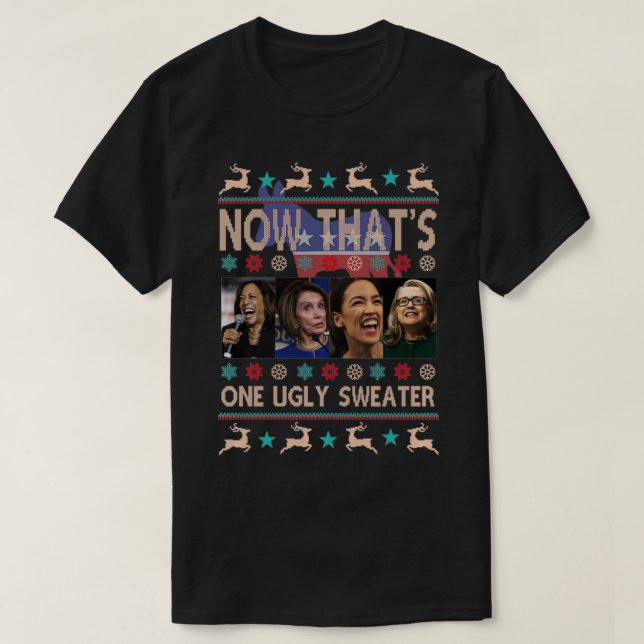 Now That's One Ugly Sweater Harris Pelosi Aoc Hill (Diseño del anverso)