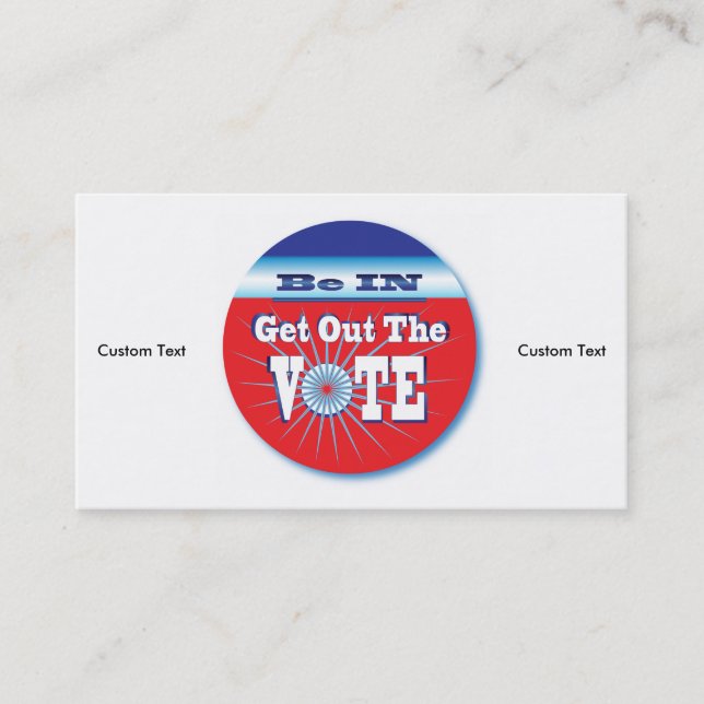 NowPower • ¡VOTO! Tarjeta de visita (Anverso)