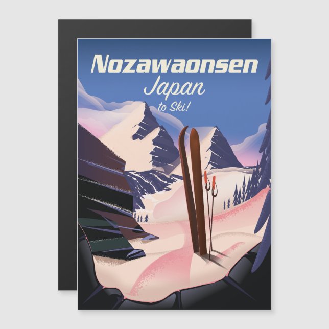 Nozawaonsen Japón para esquiar (Anverso/Reverso)