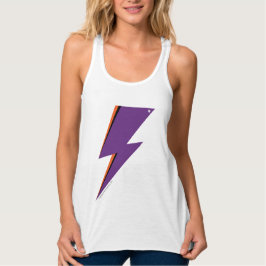 Np Bolt púrpura Flowy Racerback Tank Top