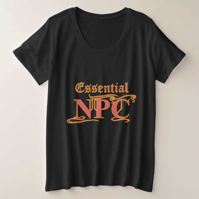 NPC esencial No maim Rob ni matar RPG divertidos (Anverso del diseño)