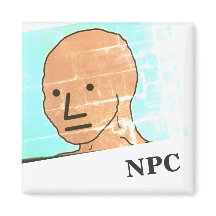 NPC MEME Imán de juego divertido