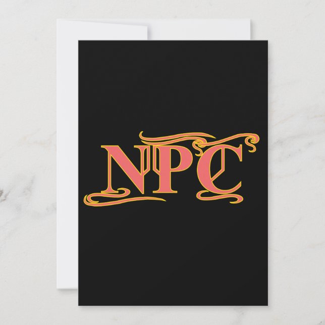 NPC No Maim Rob ni Matar RPG divertida (Anverso)