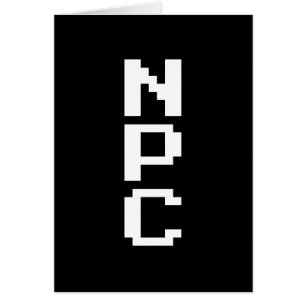 NPC - Tarjeta de caracteres no reproducibles