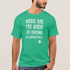 NSPF me besó graciosa camiseta de San Patricio