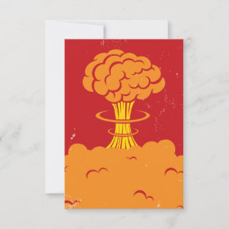 Nube de hongos de Personalizado Vintage